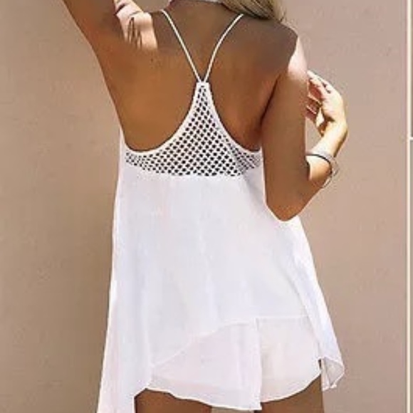 SALE! Sexy Little White Cover up Dress! - Picture 2 of 5